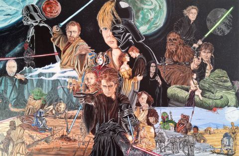 L'anthologie Star Wars - Peinture - johann mastil