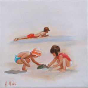 Voir le détail de cette oeuvre: enfants à la plage 4