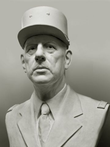 L'artiste Laurent mc sculpteur portrait - Portrait Général De Gaulle