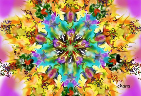 Kaleidoscope mandala - Numérique - Illustration - chara