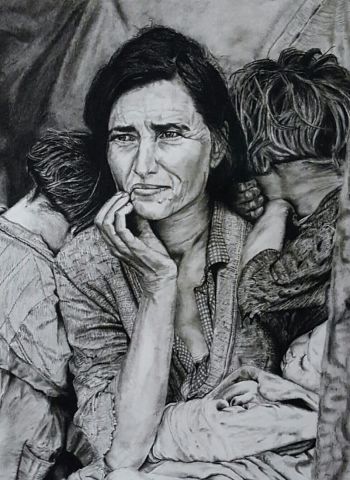 L'artiste PIERRE SCANDELLA - la migrante