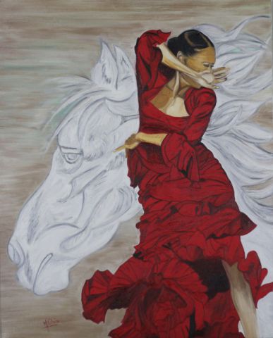 Danseuse Espagnole - Peinture - MichelleC