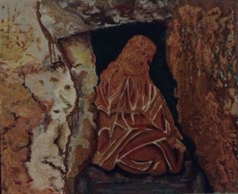 À l'intérieur de la grotte  - Peinture - Sylvi-art