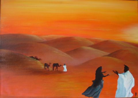 L'artiste Patou - Danse dans le désert