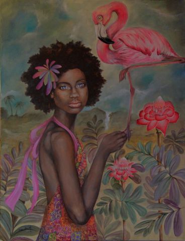 La vie en rose - Peinture - Sandra M