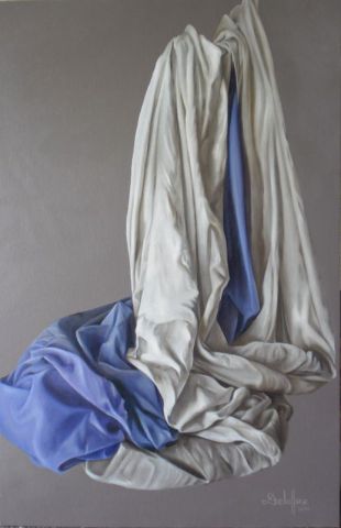 Résurgence bleue - Peinture - Christian Deloffre
