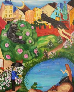 Peinture de Martynova Elena: Le Meitre et Margeritte