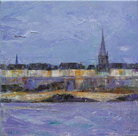 Saint Malo. (violet) - Peinture - Meryl QUIGUER