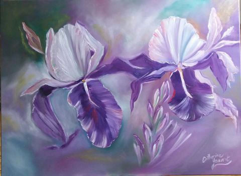 les Iris - Peinture - CatherineGAUVRIT27