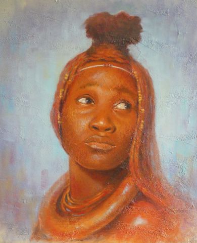 femme himba - Peinture - ben