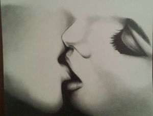 Dessin de Florence GOUDOT: Le baiser