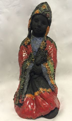 fillette péruvienne  - Sculpture - SANDRINE MESNIL