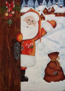 Voir cette oeuvre de Charlotte: Père Noël arrive