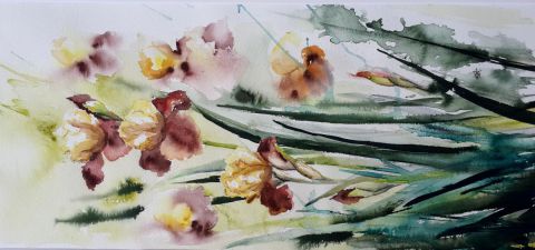 Iris de Marie Laure - Peinture - Ewa REY