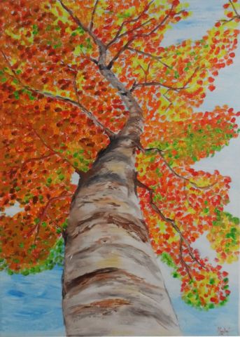 Couleur d'automne - Peinture - Jacky Monka