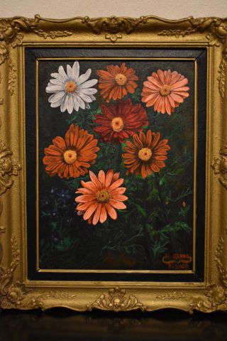 L'artiste joky kamo - peinture fleurs
