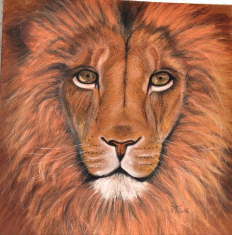 Lion - Peinture - Vgenevois 