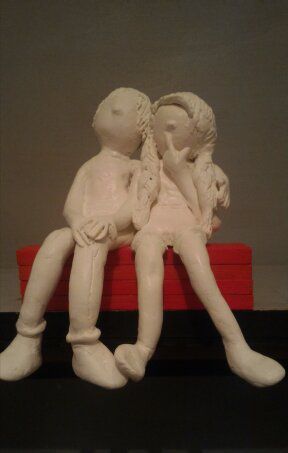 Elle...est amoureuse... - Sculpture - Carole Dumas