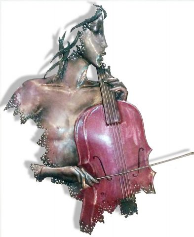 violoncelliste - Sculpture - GRANDGI