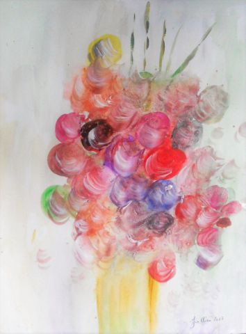 Le bouquet des fantasmes  - Peinture - Jullien