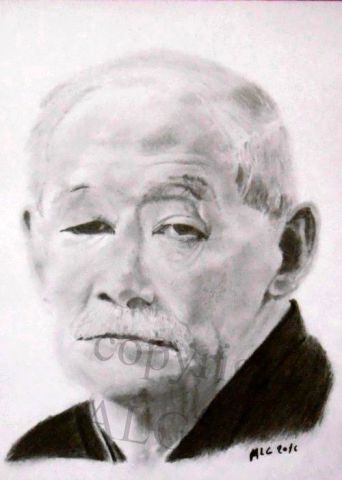 jigoro kano portrait - Peinture - ALG