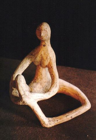 L'artiste ALG - sculpture femme assise