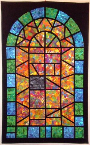VITRAIL 1 / GLASS WINDOW 1 - Art textile - Jean Pierre Avonts-Saint Lager
