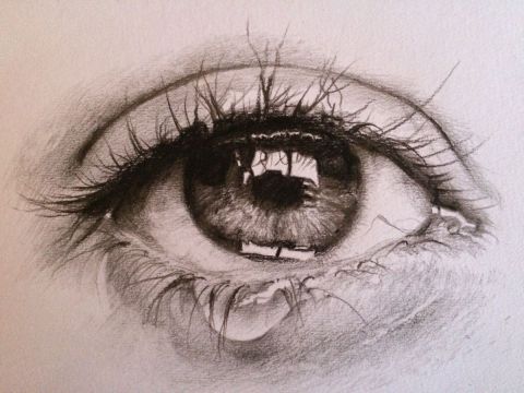 L'artiste Patgreen  -  L'œil qui pleure 