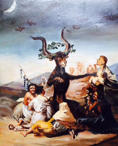 L'artiste Patgreen  -  Copie des sorcières de Goya 