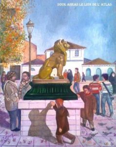 Voir cette oeuvre de Souk Ahras: le lion de l'Atlas.place Thagaste..Souk Ahras