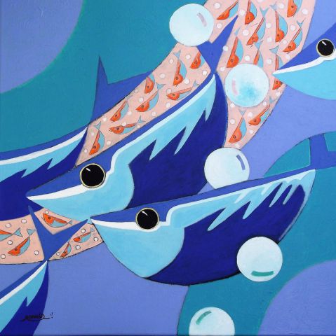 Sardines - Peinture - ronald