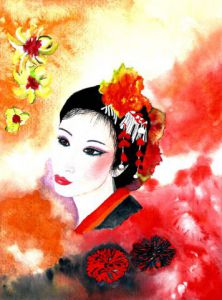 Voir le détail de cette oeuvre: Une geisha