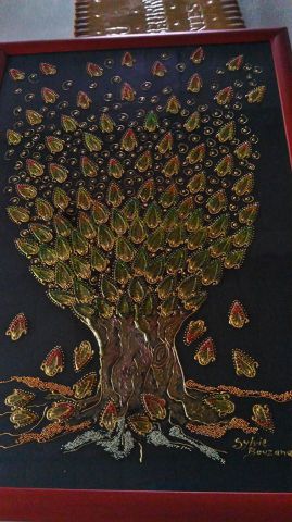 L'arbre - Vitrail - Sylvie Bouzana Leandre