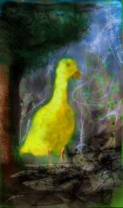 Voir cette oeuvre de Jacky Patin: Le canard qui voulait rester jeune...le