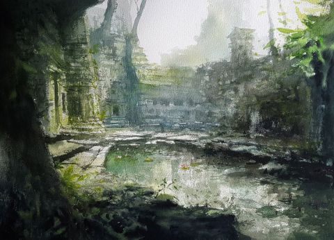 L'artiste Alexis Le Borgne - Ruine d'une civilisation... 