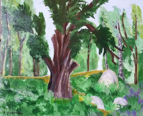Forêt de Fontainebleau  - Peinture - Antoine Silveira 