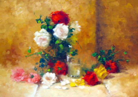 les roses - Peinture - faouzizneidi