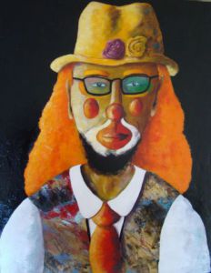 Peinture de fabinonzoli: le dernier clown d'Alep