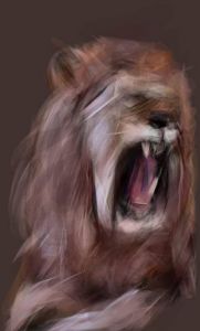 Art_numerique de Jacky Patin: Le lion rugissant... 