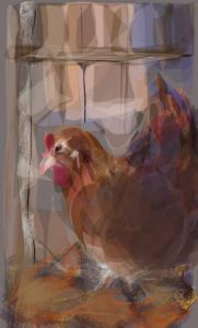Voir cette oeuvre de Jacky Patin: La poule