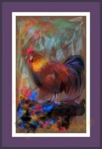 Voir cette oeuvre de Jacky Patin: Le coq tout en couleur... 