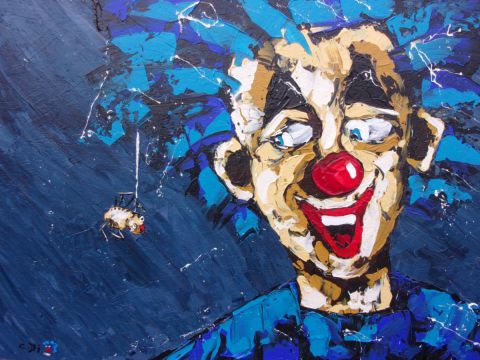 L'artiste christophe dikant - L'amie d'un clown