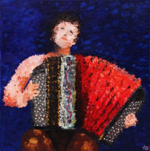 Voir cette oeuvre de Aguila Bernard: L'accordéoniste