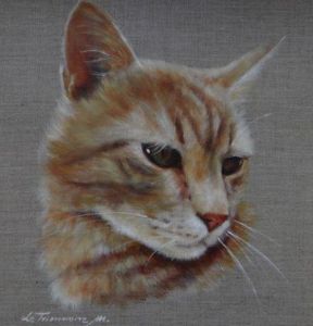 Voir cette oeuvre de le trionnaire: Portrait chat