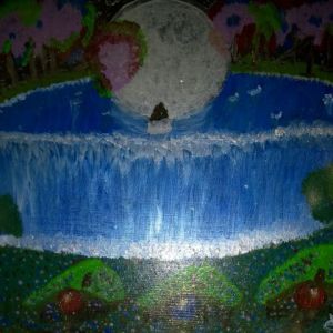 Voir cette oeuvre de elena: lune prenant un bain