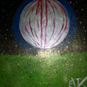 Voir cette oeuvre de elena: lune montgolfière