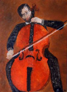 Voir cette oeuvre de Aguila Bernard: Le violoncelliste
