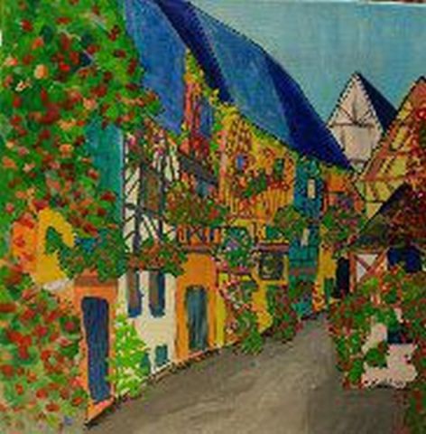 l'été en Alsace - Peinture - KARA