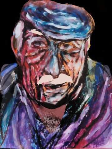 L'artiste Jacky Patin - Un vieil homme... 