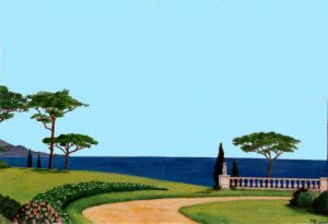 Voir cette oeuvre de Henri SACCHI: Jardin sur la Riviera